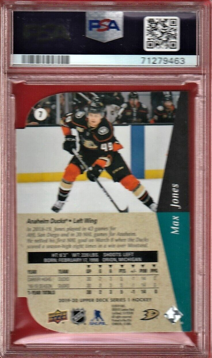 2019 Upper Deck '94 Tribute Die-Cuts  -  Max Jones  -  ROOKIE #7  -   PSA 9 MINT