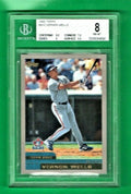 2000 Topps Vernon Wells - Toronto Blue Jays Beckett 8 NM-MT With 2  -  9.5