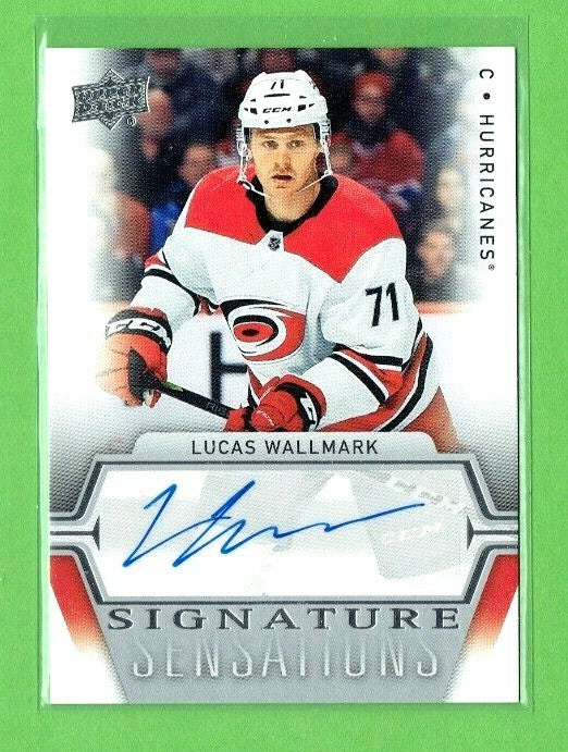 2019/20 Upper Deck - Lucas Wallmark - Signature Sensations Autograph SS-LW 1:665