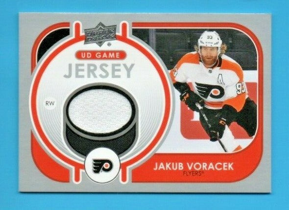 2021-22 Upper Deck Gamed Used Jersey - JAKUB VORACEK  - # GJ-JV  -  Flyers White