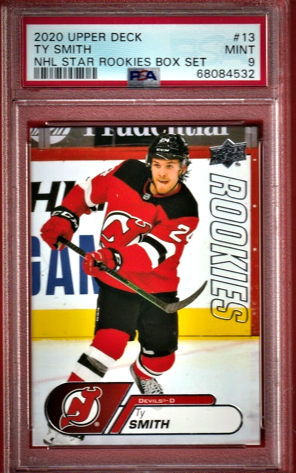 2020 UD  NHL Star Rookies Box Set - Ty Smith  -  Devils ROOKIE #13   PSA 9 MINT