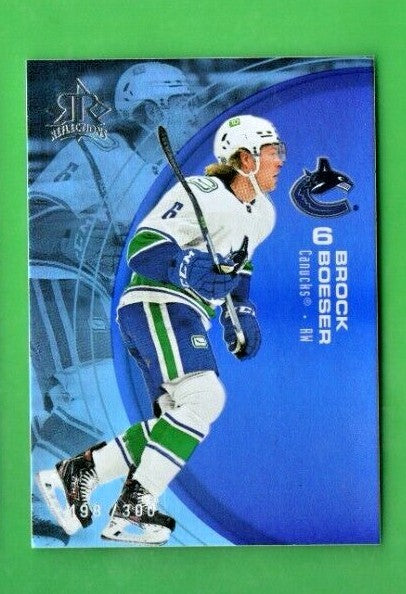 BROCK BOESER 2021-22 UD Extended  Triple Dimension AMETHYST  Reflections 198/300