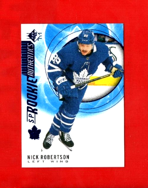 2020-21 SP HOCKEY #118 NICK ROBERTSON SP BLUE ROOKIE AUTHENTICS NHL ROOKIE CARD