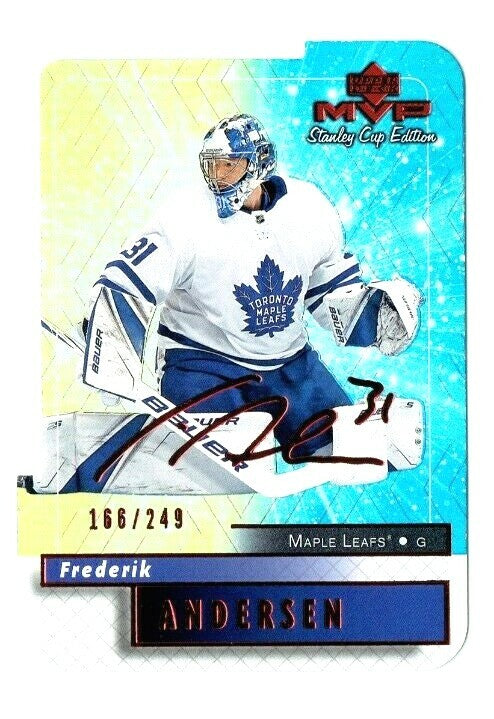 FREDERIK ANDERSEN 2019-20 MVP Stanley Cup EditionColors&Contours # 166/249 LEAFS