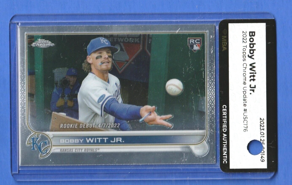 2022 Topps Chrome Update  -  Bobby Witt Jr.  -  ROOKIE #USC176     MBA AUTHENTIC