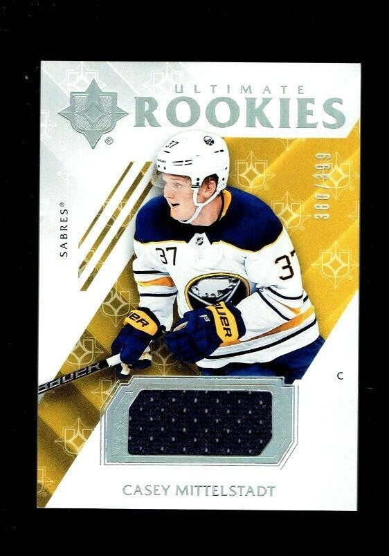 2018-19 UD ULTIMATE COLLECTION ROOKIE #91 CASEY MITTELSTADT JERSEY 380/399