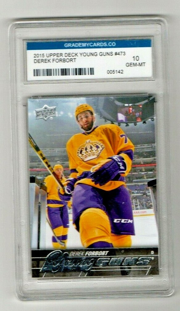 2015-16 Upper Deck  Young Guns #473 Derek Forbort  GMC -  Graded: -  Gem-Mint 10