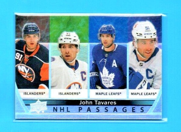 2021-22 Upper Dec Series 2 NHL PASSAGES #PA-6 John Tavares - Toronto Maple Leafs