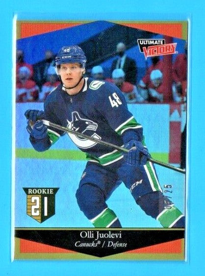 2020-21 Upper Deck Extended Ultimate Victory Rookie #UV-27 Olli Juolevi  - 05/25