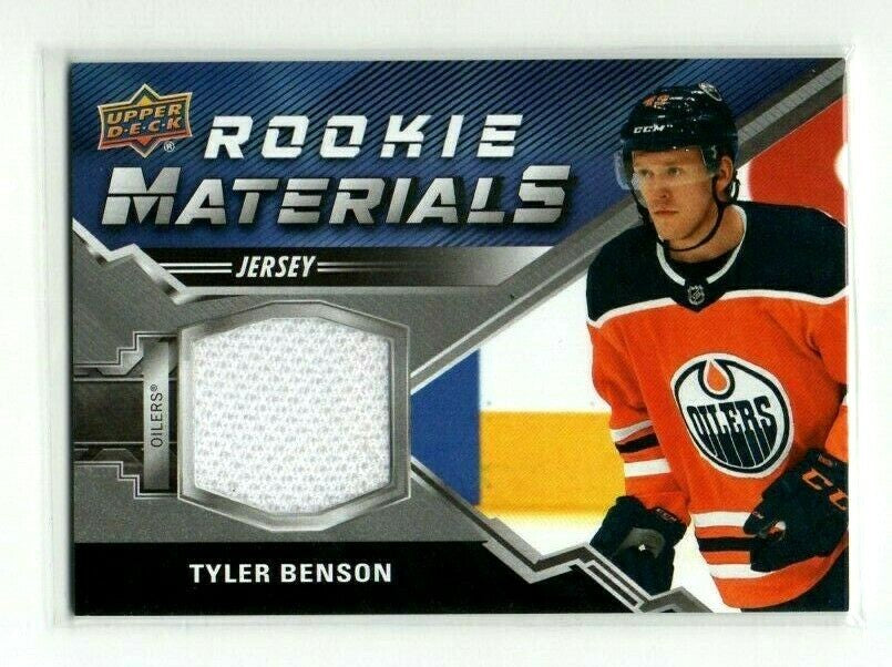 2020-21 UD UD Series 2 Rookie Materials  Tyler Benson - RM-TB  White