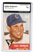 1953 Topps    Eddie Robinson SHORT PRINT #73 MBA AUTHENTIC  -  Chicago White Sox