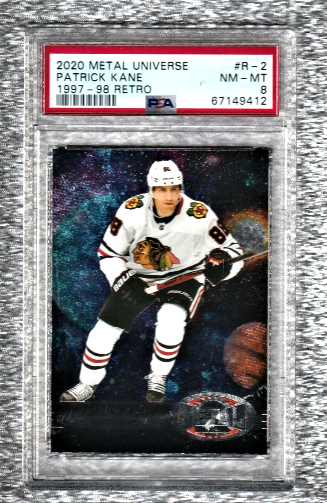 2020 Metal Universe  1997-98  Retro    -   Patrick Kane   #R-2   -  PSA 8 NM-MT