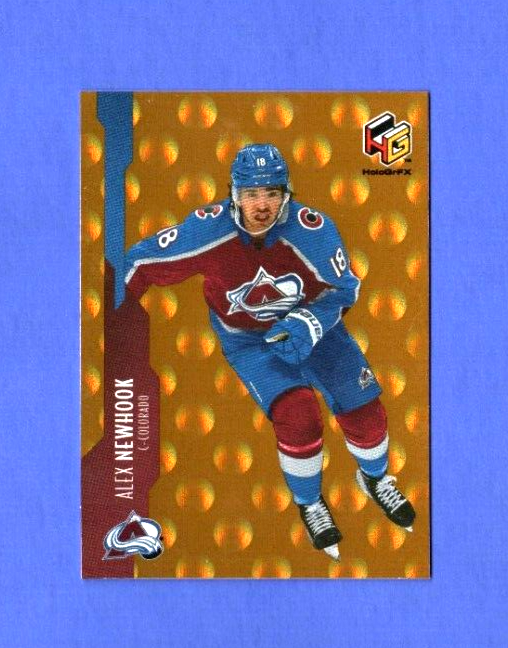 2021-22 Upper Deck Extended  HoloGrFX Rookies GOLD  -  Alex Newhook  -  Colorado