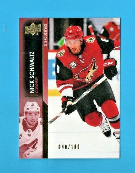 2021-22 Upper Deck Series 1 Ud Exclusives Nick Schmaltz 040/100 Arizona Coyotes