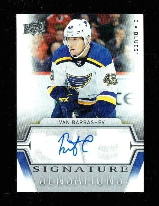 2019-20 Upper Deck Series 1 Signature Sensations Auto# SS-IB Ivan Barbashev 