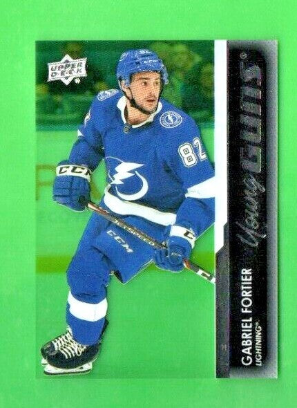 2021-22 Upper Deck Extended - Gabriel Fortier  - Clear Cut Young Guns RC #704
