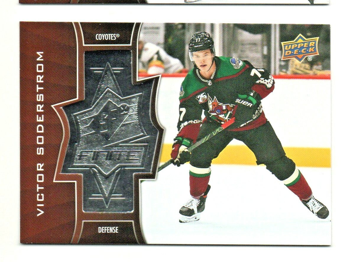 2020-21 UD Extended Series SPX Finite #SF-32 Victor Soderstrom 0723/2999 Coyotes