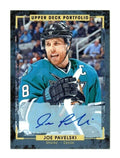2015-16 UPPER DECK PORTFOLIO  --  JOE PAVELSKI -- AUTO -- SAN JOSE SHARKS #122