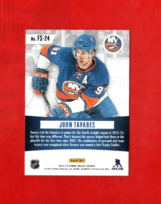 2013-14 Panini Select Fire On Ice Stars #FS-24  John Tavares  New York Islanders
