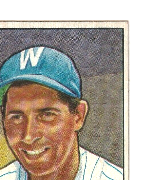 1951 Bowman  -  Sam Dente   -  Washington Senators  #133   EX-NRMT