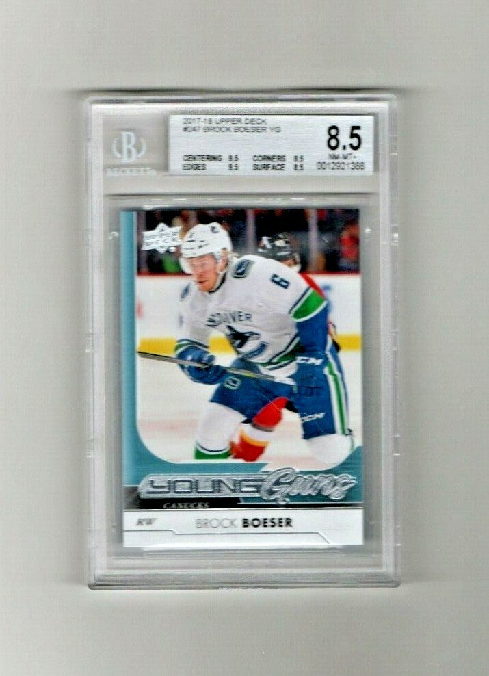 2017-18 Upper Deck Young Guns #247 Brock Boeser - Vancouver Canucks