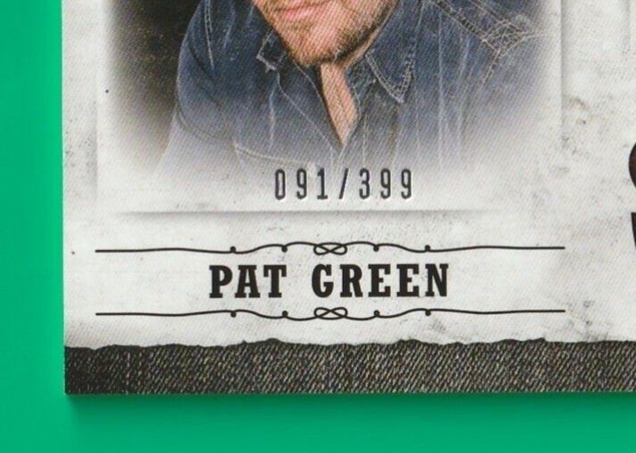 2014 Panini Country Music Musician Materials  #M-PG  -  Pat Green  091/399