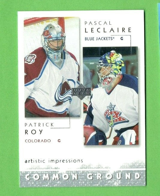 2002-03 UD Artistic Impressions Common Ground Roy, Lemieux, Howe, Nash, Leclair