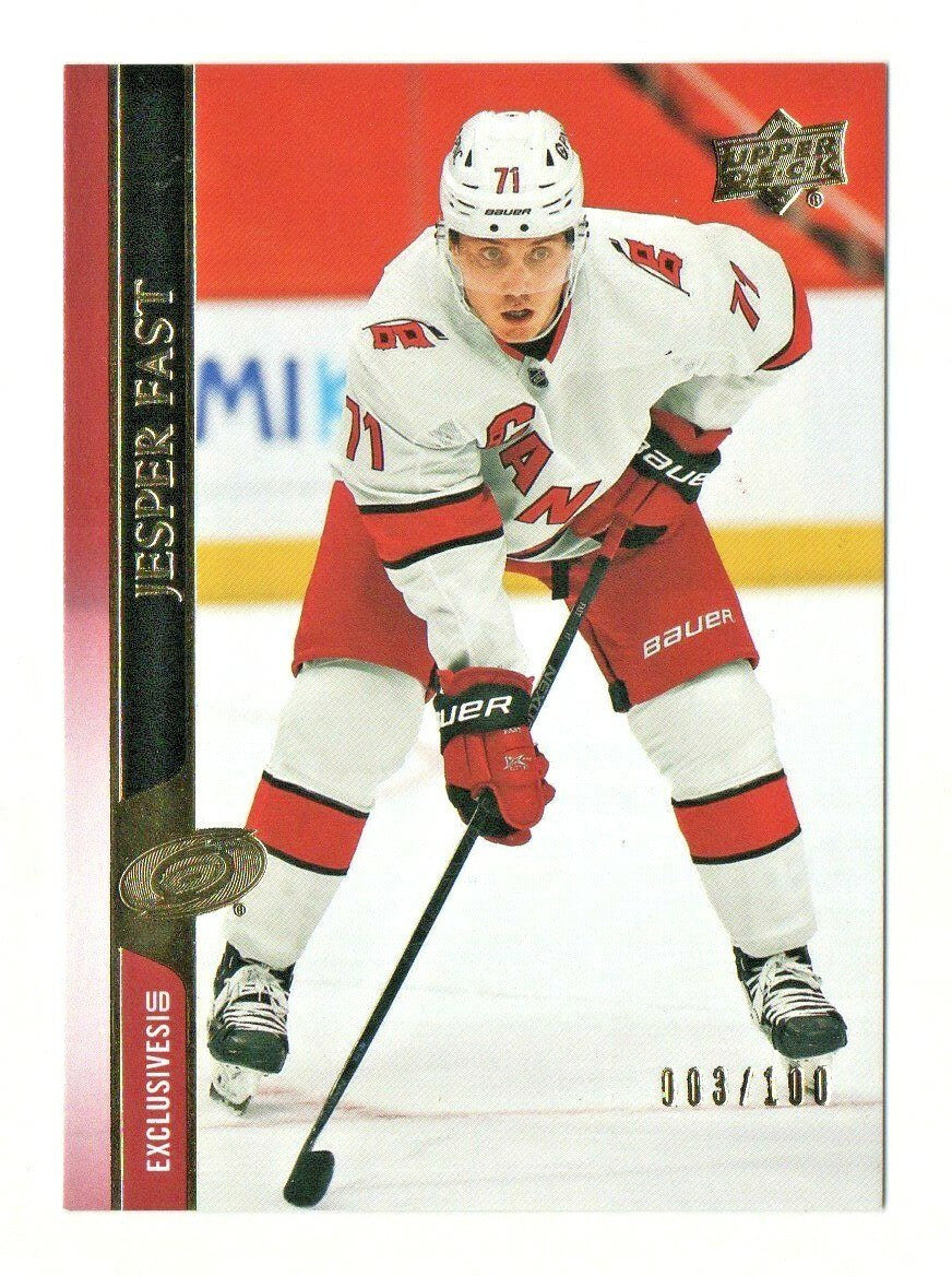 2020-21 Upper Deck Extended Series UD Exclusives JESPER FAST  #522 --- 003/100