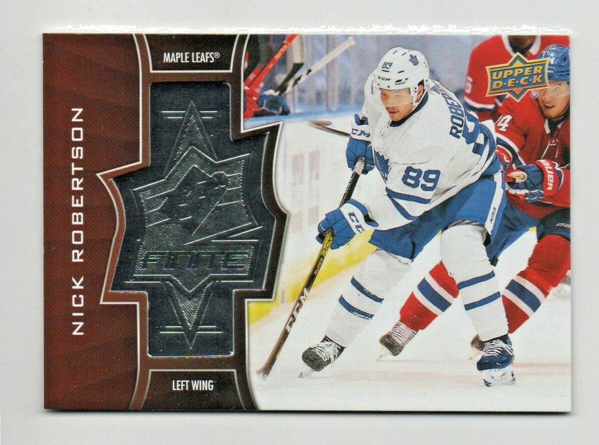 2020-21 UD Extended Series SPX Finite #SF-48 Nick Robertson /2999 Maple Leafs 