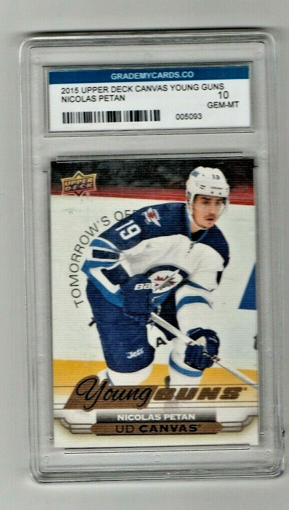  2015-16 Upper Deck Young Guns Canvas #C119 Nicolas Petan Gem-Mint 10 - Winnipeg