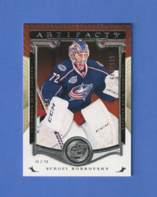 2015-16 Upper Deck Artifacts Stars 488/999 Sergei Bobrovsky #111  Columbus B.J.