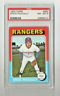 1975 Topps #283 Steve Foucault Texas Rangers PSA 8 NM-MT