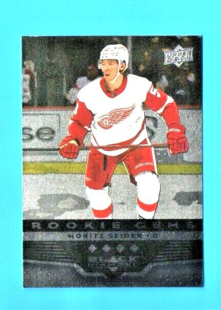 2021-22 UD Extended Moritz Seider Rookie Gems Black Diamond 4-Star BD-44