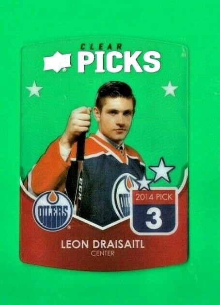 2021-22 Upper Deck Series 1 Clear Picks  Leon Draisaitl CP-14  - Edmonton Oilers
