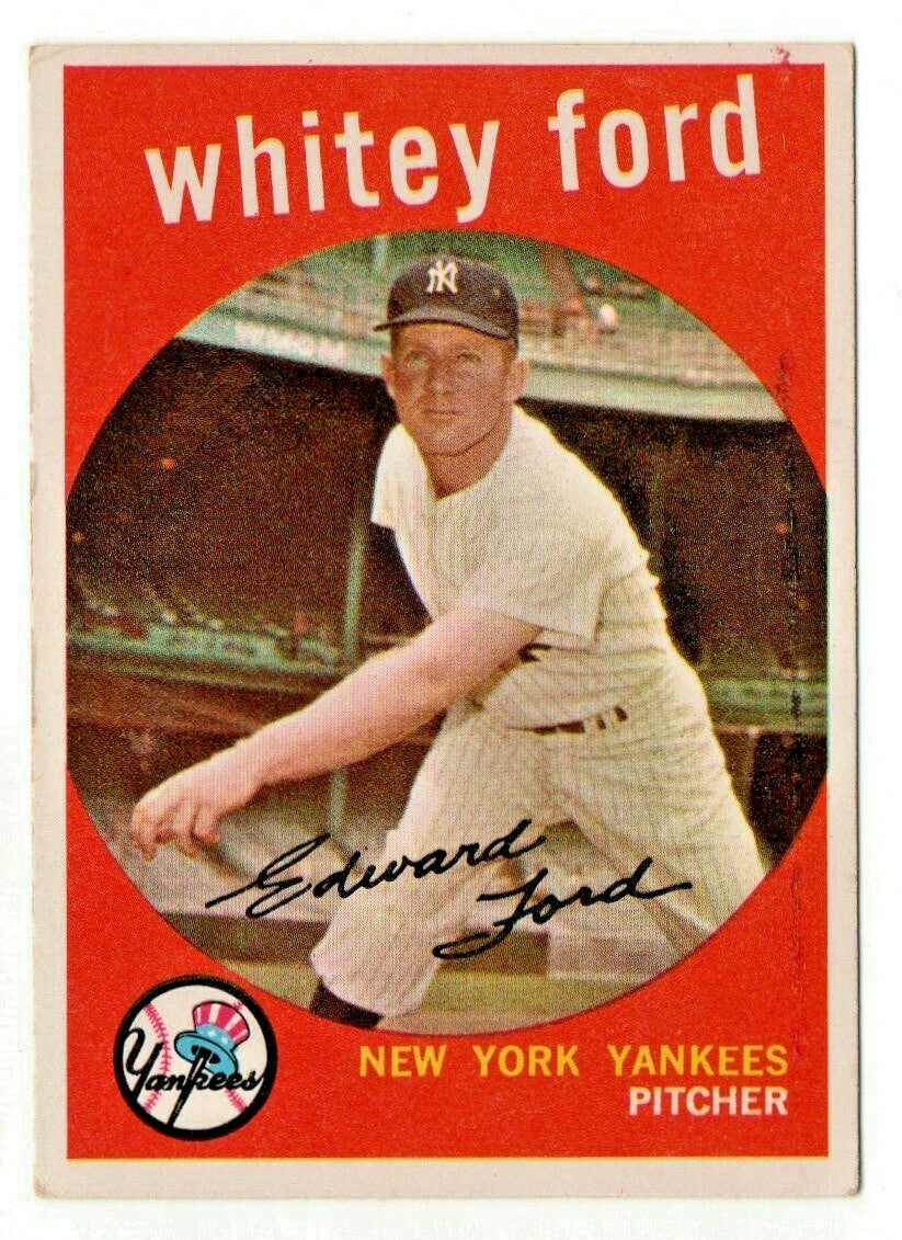 Whitey Ford New York Yankees 1959 Topps Baseball Card #430 VG-EX
