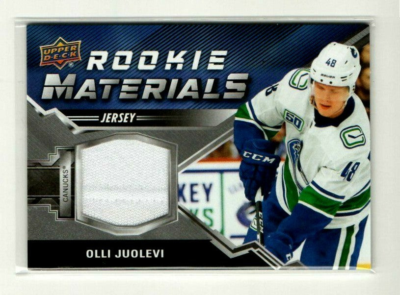 OLLI JUOLEVI 2020-21 Upper Deck Series 2 ROOKIE MATERIALS #RMOJ - White
