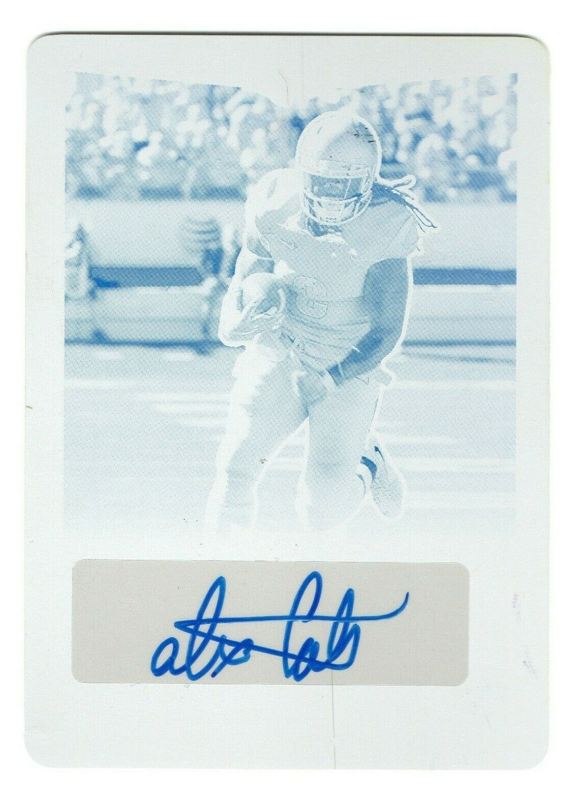 2016 Leaf Metal Draft Cyan Plate Alex Collins ROOKIE RC AUTO 1/1 #BA-AC1