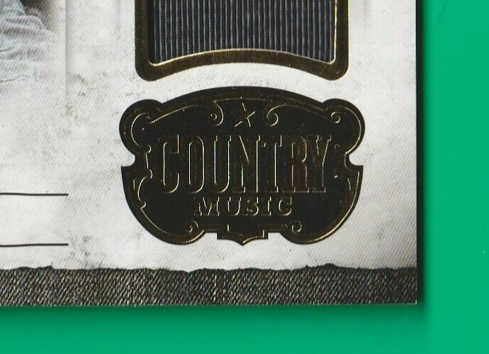 2014 Country Music -  Josh Gracin  -  Musician Materials -  GOLD  Relic #031/199