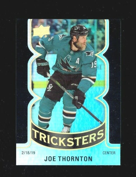 2019-20 UPPER DECK SERIES 2 Joe Thornton TRICKSTERS T-22 -- San Jose Sharks