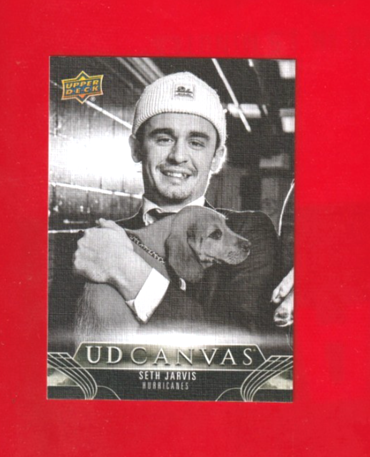2023-24 Upper Deck Series 2 UD Canvas Black & White SETH JARVIS #C136 Hurricanes