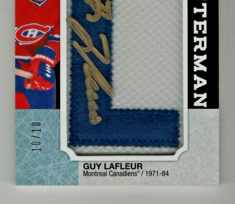 2018-19 Chronology Letterman Patches - Guy Lafleur  MONTREAL CANADIENS "L" 10/10