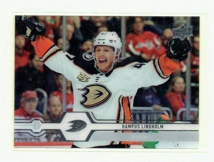 HAMPUS LINDHOLM # 179 UD Clear Cut 2019-20 Upper Deck Acetate Anaheim Ducks 