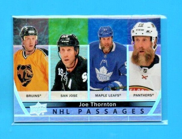 2021-22 UD Series 2 NHL Passages #PA-16 Joe Thornton - Florida Panthers