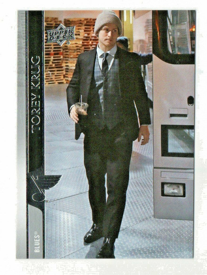 Torey Krug 2020-21 UD  Street Clothes Image Variation Photo SP Suit 