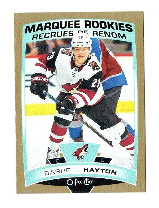 2019-20 Series 2 OPC Update Gold Border Marquee Rookies #627  -  Barrett Hayton