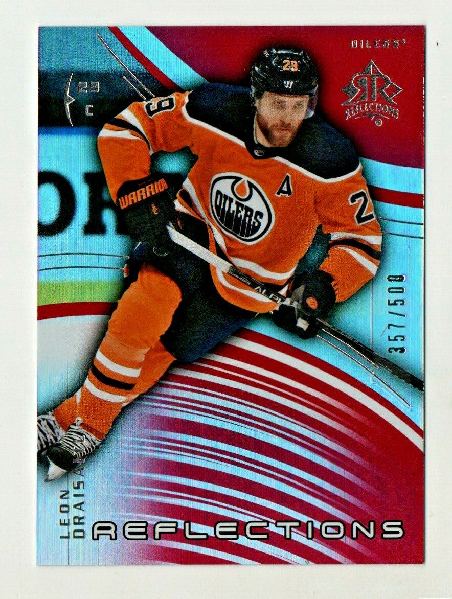 2020-21 Upper Deck Extended -LEON DRAISAITL 357/500 Reflections Red Parallel #18