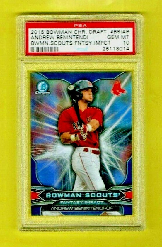 Andrew Benintendi 2015 Bowman Chrome Draft Scouts #BSIAB  -  PSA 10 Gem Mint 
