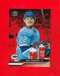 2023-24 Upper Deck Series 2 Clear Cut #347 -  Cole Caufield - Montreal Canadiens