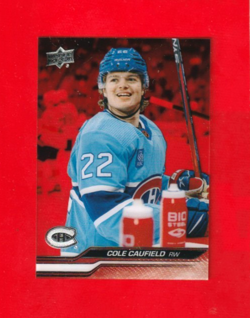 2023-24 Upper Deck Series 2 Clear Cut #347 -  Cole Caufield - Montreal Canadiens