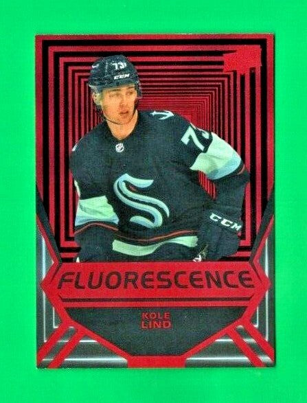 2021-22 UD Series 2 Hockey Kole Lind Fluorescence   RED    FL-31  Seattle Kraken